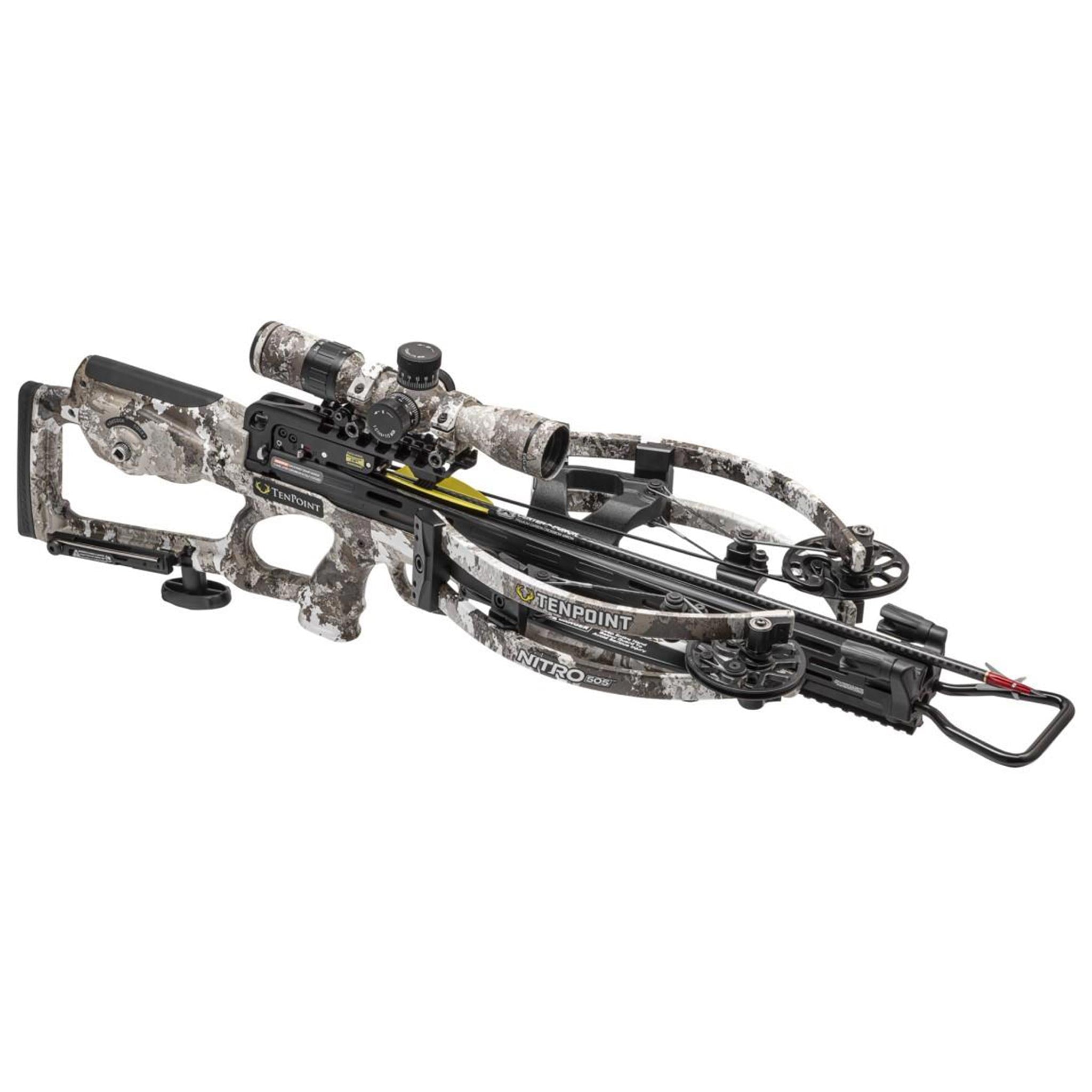 TenPoint Nitro 505 Crossbow ACUslide EVO-X Elite Scope Veil Alpine Camo