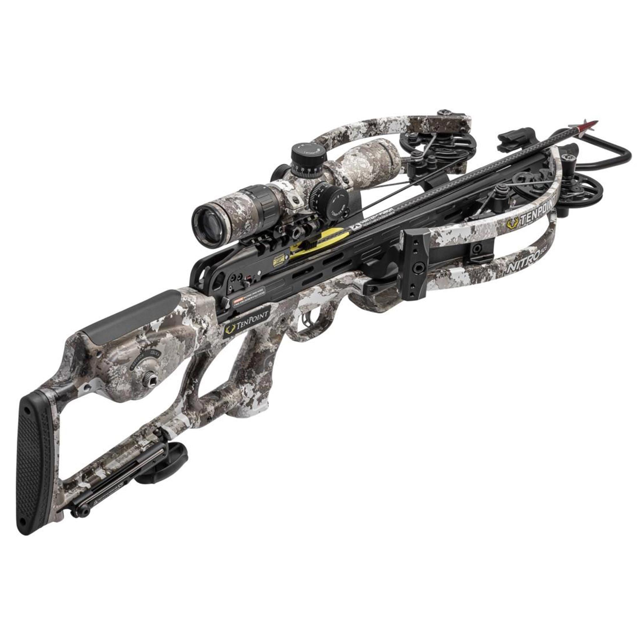 TenPoint Nitro 505 Crossbow ACUslide EVO-X Elite Scope Veil Alpine Camo