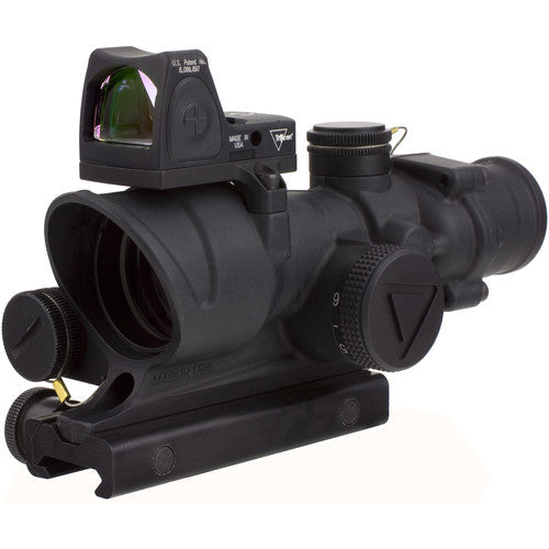 Trijicon ACOG 4x32 LED Illum Scope & 3.25 MOA Red Dot Type 2 LED RM06 Sight Kit .223 Red Crosshair Illum Reticle TA02-C-100564