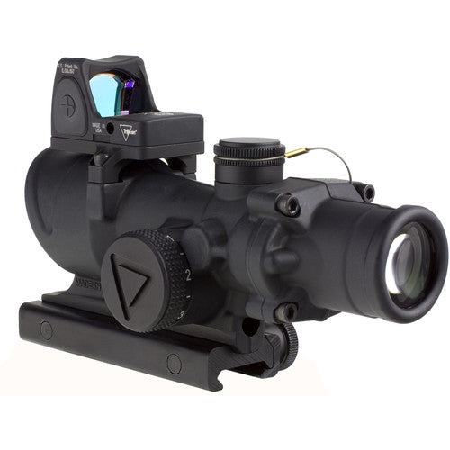 Trijicon ACOG 4x32 LED Illum Scope & 3.25 MOA Red Dot Type 2 LED RM06 Sight Kit .223 Red Crosshair Illum Reticle TA02-C-100564