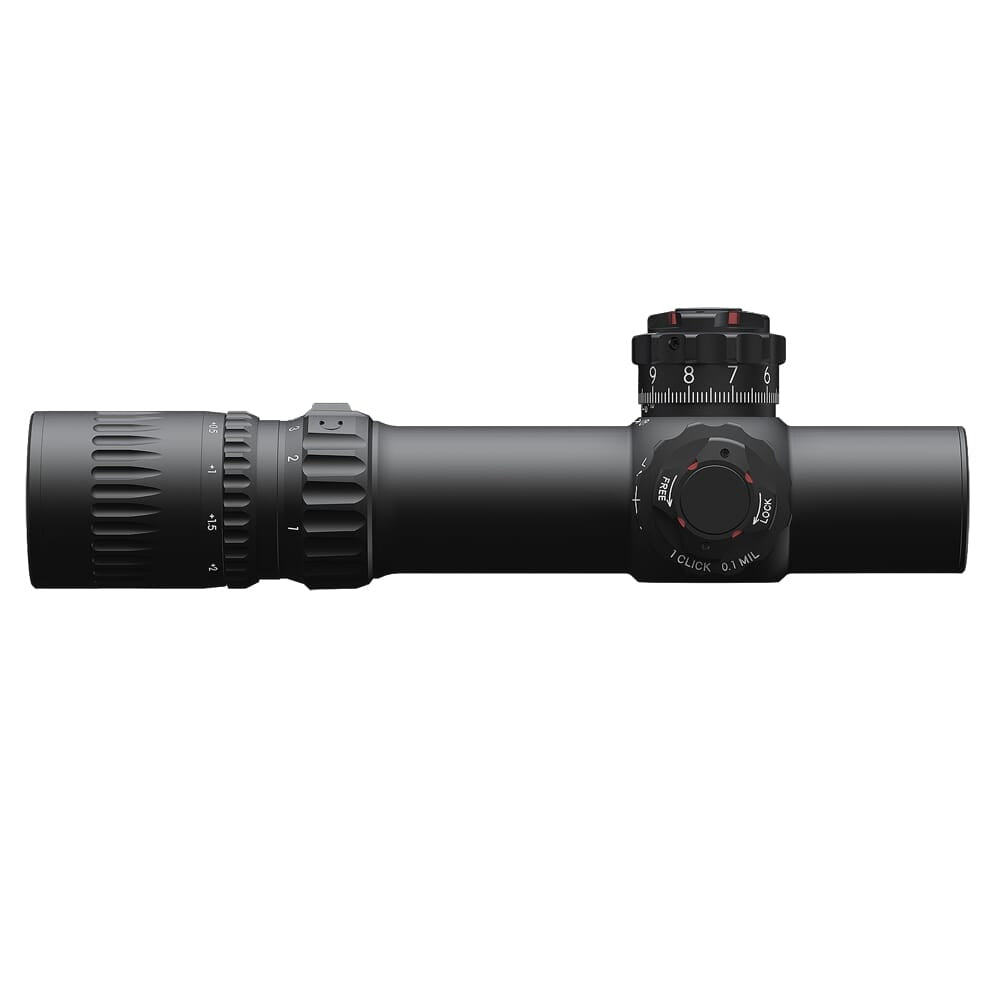 March Compact Tactical Shorty Gen II 1-10x24 FFP DR-TR1FB Reticle 0.1MIL 6Level Illum Riflescope D10SV24FDIMLX-DR-TR1FB