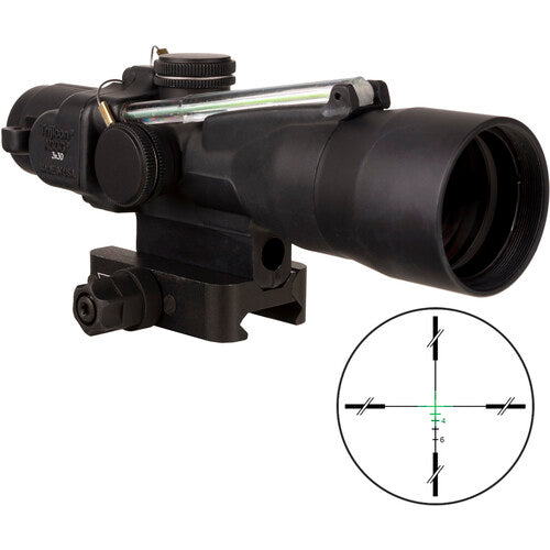 Trijicon ACOG 3x30 Riflescope, Dual Illum Green Crosshair .223 69 gr. Remington Ballistic Reticle TA33-C-400368