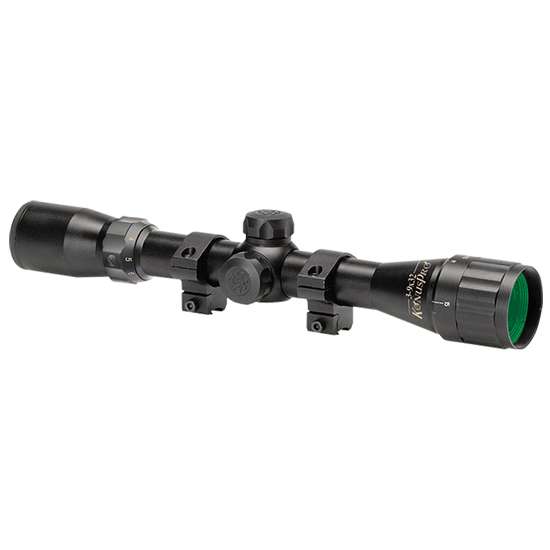 KonusPro Rifle Scope w/ Rings- 3-9x32mm AO Zoom Matte Black