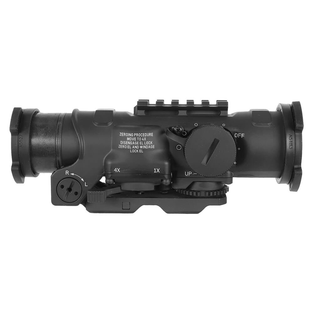 Elcan SpecterDR 1x/4x 5.56 BDC Black Scope w/Flip Covers, ARD & A.R.M.S. Levers DFOV4-B146-C10