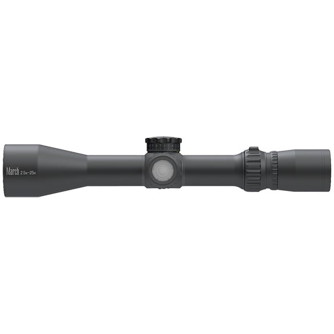 March Compact Tactical 2.5-25x42mm SFP MTR-3 Reticle 1/4MOA 6Level Illum Riflescope D25V42TI-MTR-3