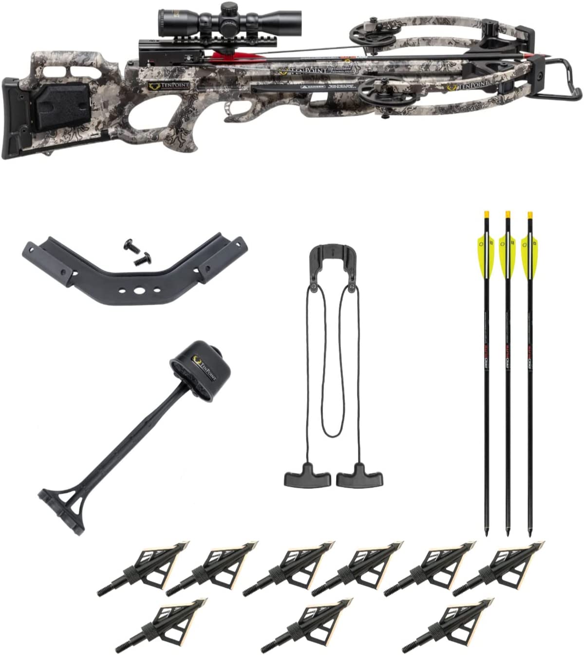 TenPoint Titan M1 Crossbow Package 3x Pro-View Rope-Sled Crossbow
