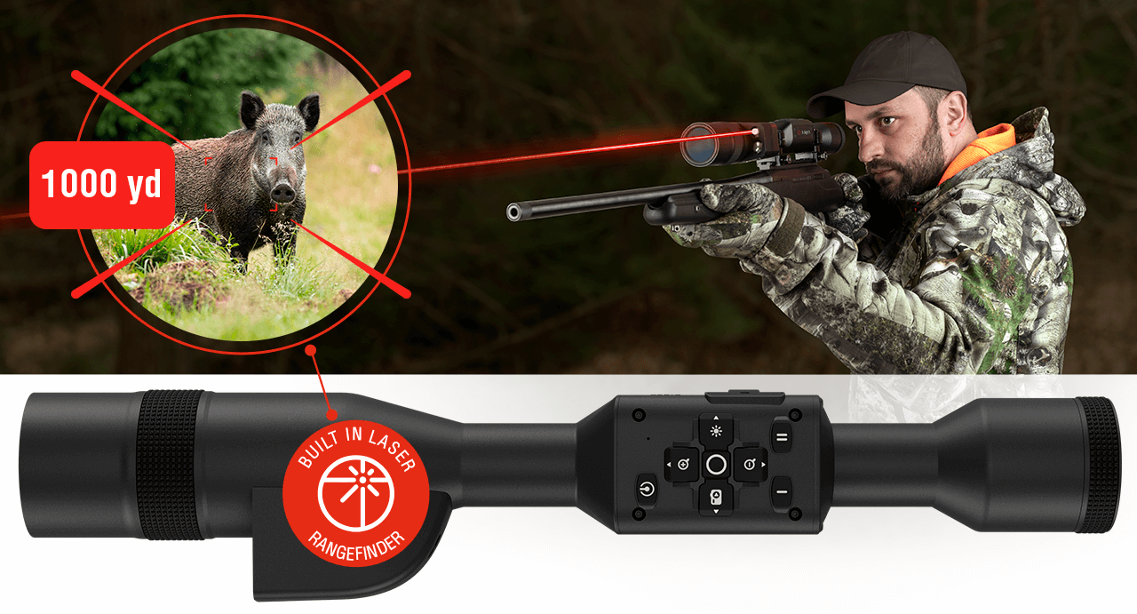 ATN X-Sight 5 LRF 5-25x UHD Smart Day/Night Hunting Rifle Scope w/Gen 5