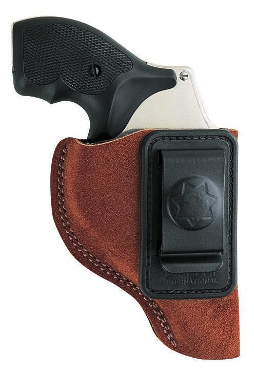 Bianchi Model 6 Waistband Holster - for Glock 19 23 26 27 36 Right Hand Rust Suede