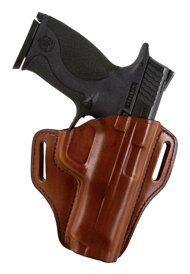 Bianchi Model 57 Remedy Open-Top Holster S&W M&P 9mm/.40 .45 4" Right Hand Plain Tan