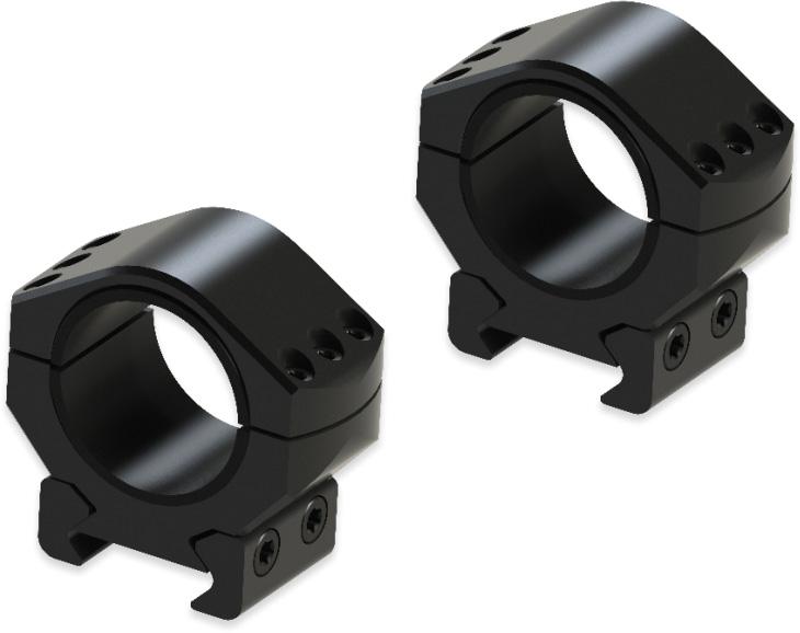 Burris Steel XTR Signature Scope Ring Set with Pos-Align Offset Inserts 1" 1.00" Height - Matte 420231