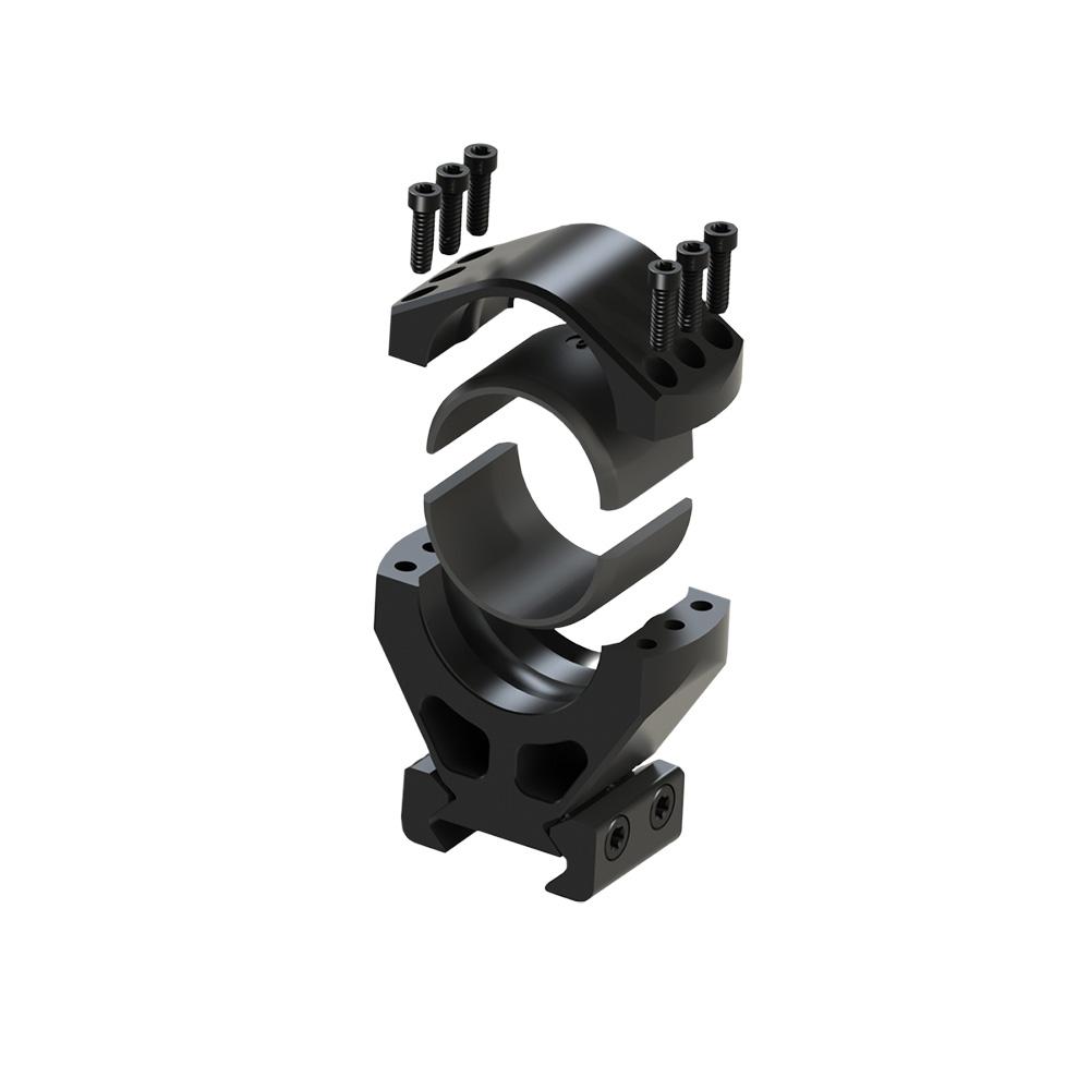 Burris Steel XTR Signature Scope Ring Set with Pos-Align Offset Inserts 1" 1.25" Height - Matte 420232
