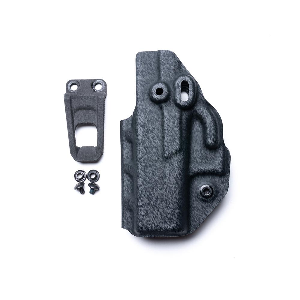 Crucial Concealment Covert IWB Holster for Glock 19 with TLR-7 Black Ambi