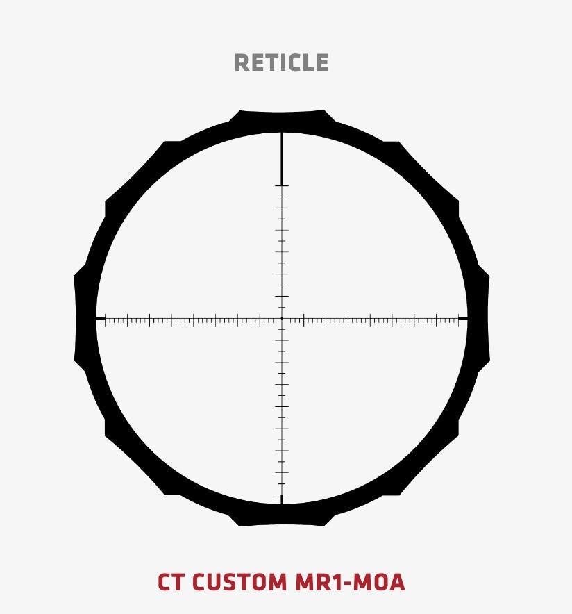 Crimson Trace Hardline Pro 3-12x42mm  Rifle Scope 30mm SFP MR1-MOA
