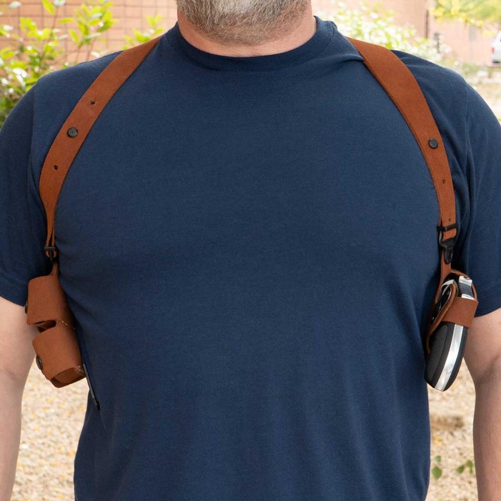 Galco Classic Lite 2.0 Shoulder System Holster for S&W J Frame Natural RH
