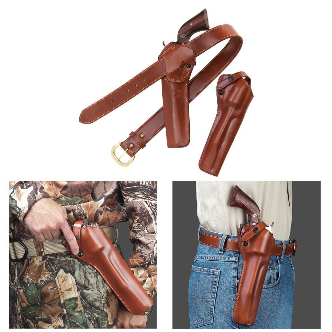 Galco SAO Strongside/Crossdraw Belt Holster for Ruger Vaquero 7.5" Tan RH