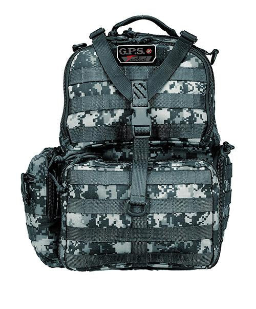 G-Outdoors Tactical Range Backpack 3 Handguns Capacity -Gray Digital
