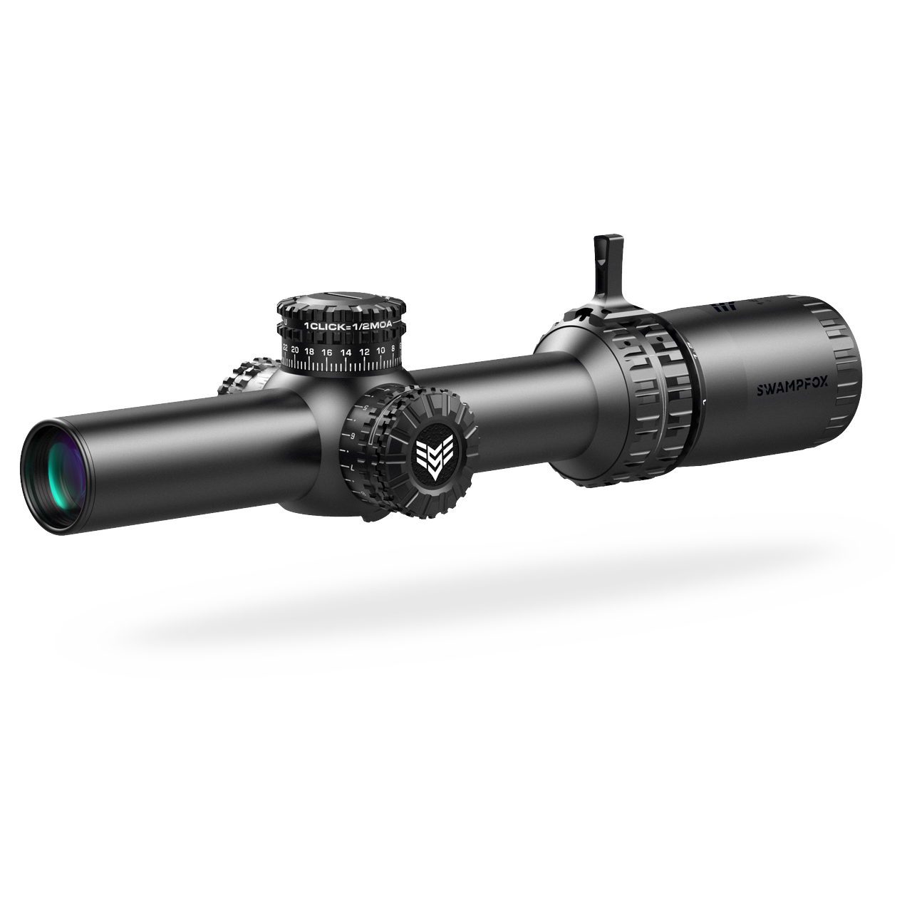 Swampfox Arrowhead LPVO Series Rifle Scope 1-10x24 30mm SFP Green IR MIL Black