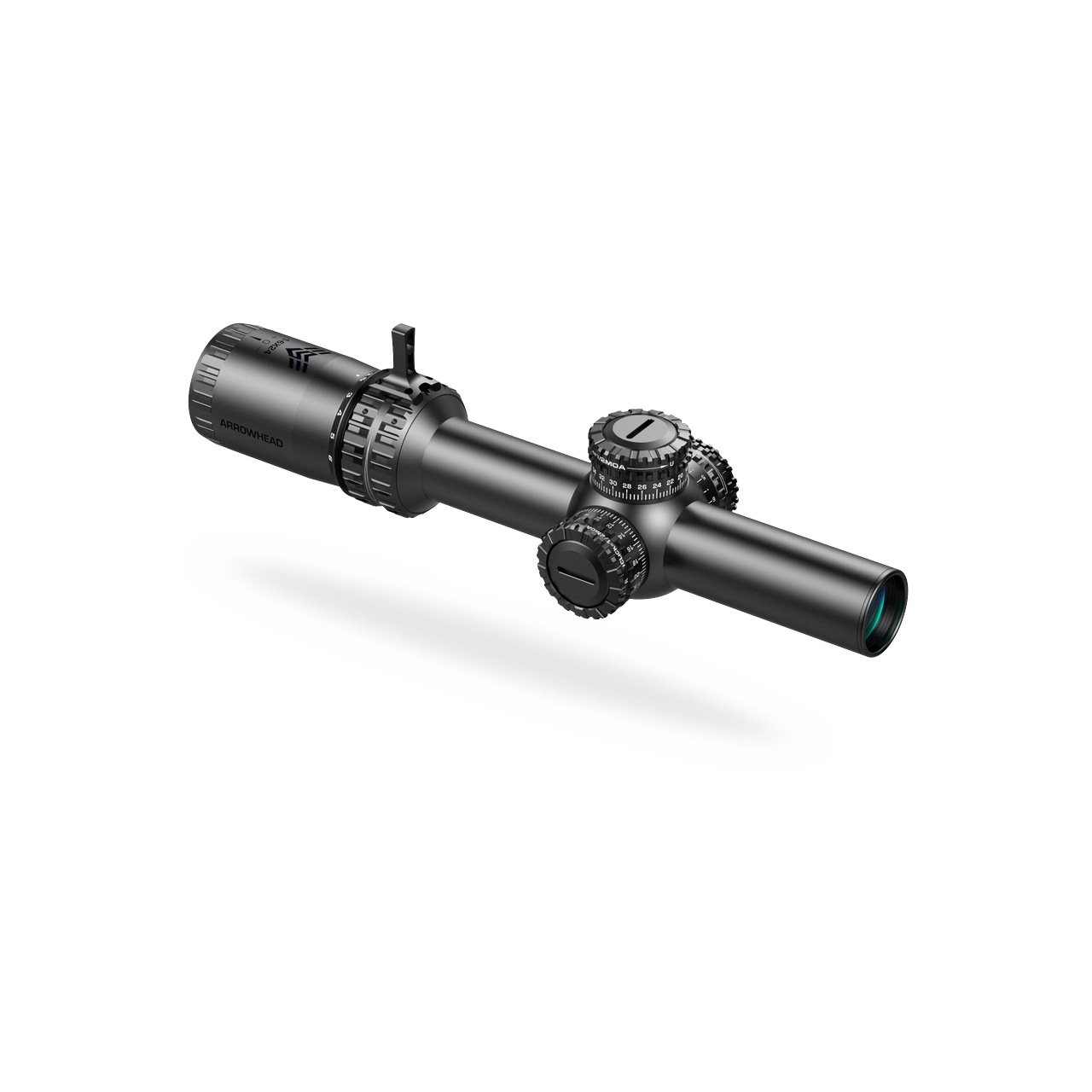 Swampfox Arrowhead LPVO Series Rifle Scope 1-6x24 SFP 30mm Guerilla Dot MOA IR Black