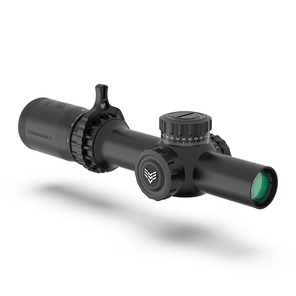 Swampfox Tomahawk II Rifle Scope 1-6x24 30mm SFP BDC Red Illum. THK16241RB