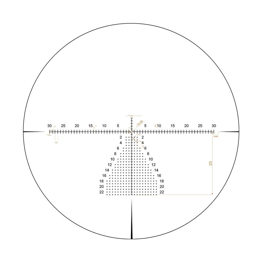 Riton 5 Conquer 5-25x56 Rifle Scope 34mm FFP MOR (MOA) Reticle Illum Black
