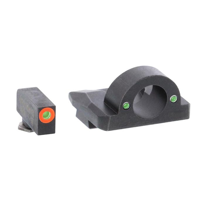 Ameriglo Ghost Ring Night Sight Set for Glock Models 17.19.26 - Orange Outline KQGL225