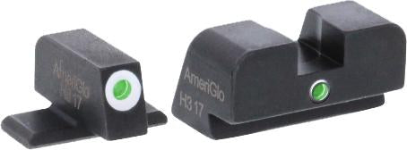 Ameriglo Green Tritium Outline White/Green Single Dot for Sig #8 height