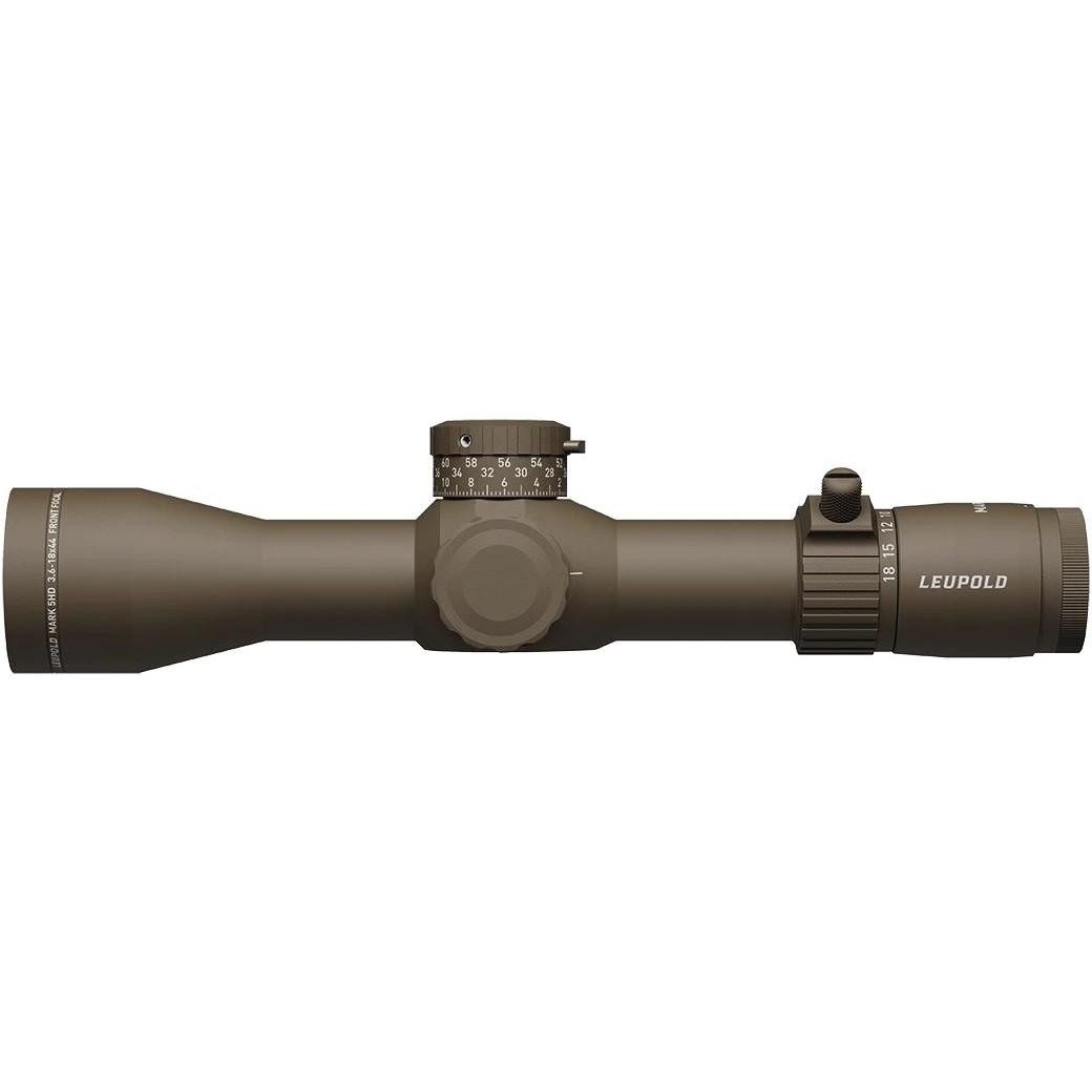 Leupold Mark 5HD Rifle Scope 3.6-18x44 35mm M1C3 FFP PR-1MOA Non-Illum Flat Dark Earth