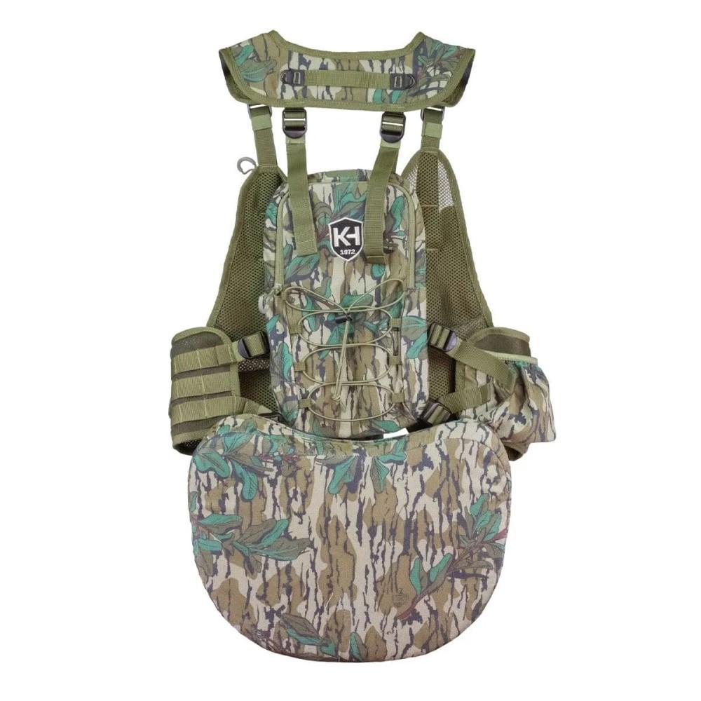 Moultrie Run N Gun Turkey Shooting Vest Mossy Oak Greenleaf