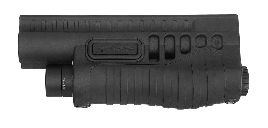 Nightstick Shotgun Forend Light with White Light Black for Mossberg 500/590/590A1/Shockwave
