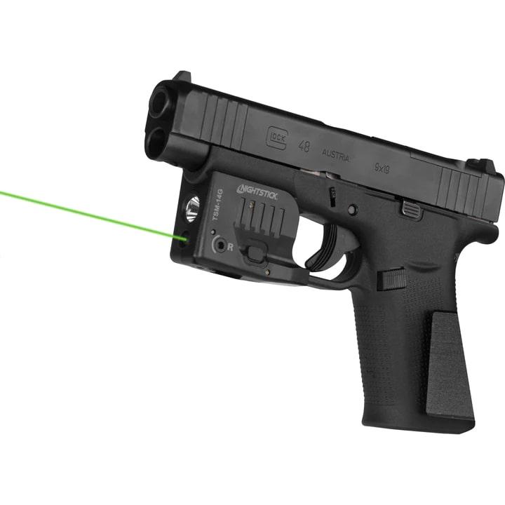 Nightstick Weapon Light with Green Laser Black for Glock 43x/48 MOS