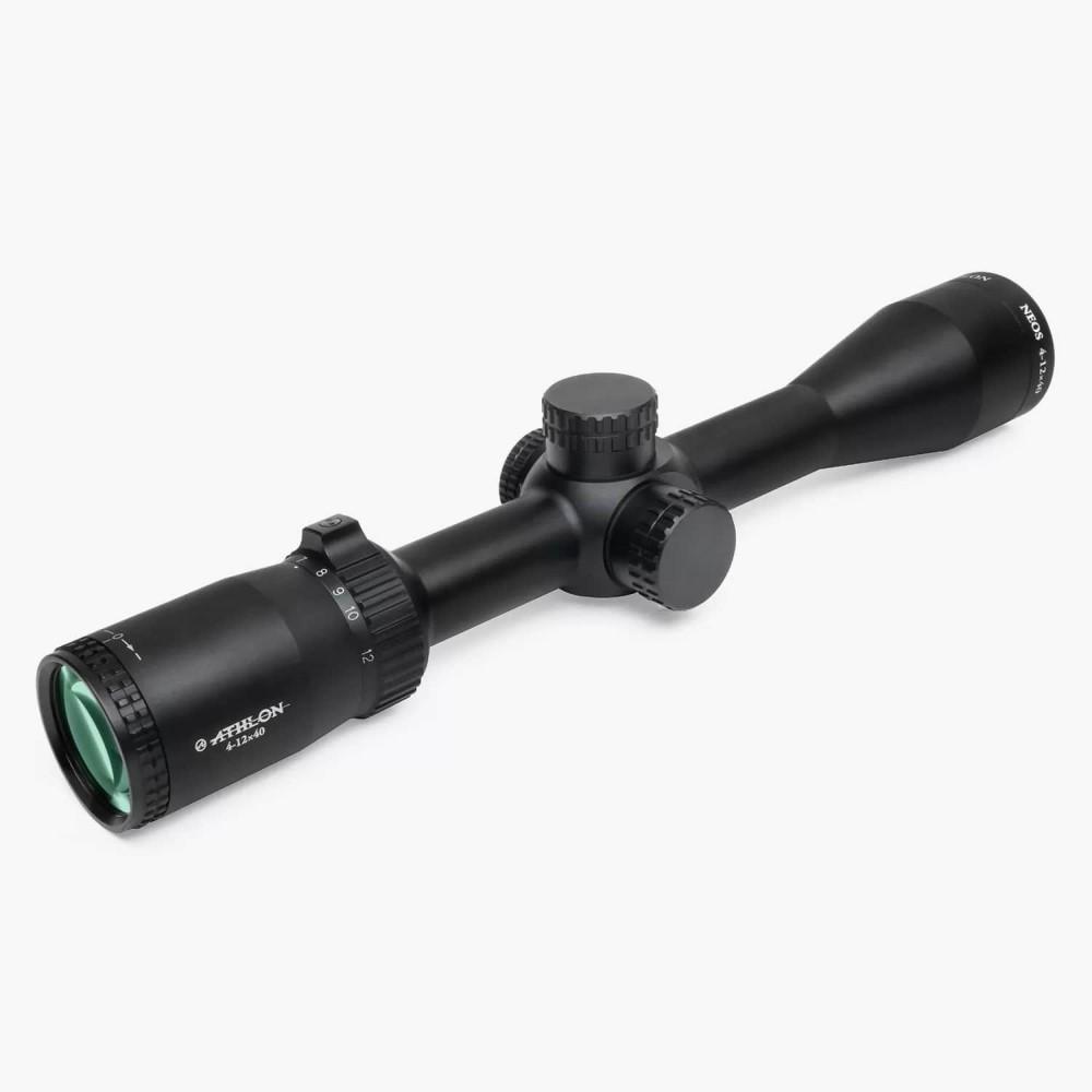Athlon Neos Rifle Scope 4-12x40 1" SFP Center X MOA Non-Illum Black 216008