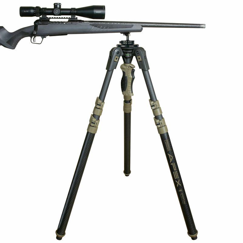 Primos Trigger Stick Apex Tripod Carbon Fiber Coyote Tan with Spartan Technology Box