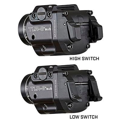 Streamlight TLR-8 Sub Compact Rail Mounted Tactical Light with Red Laser for Sig Sauer P365/XL