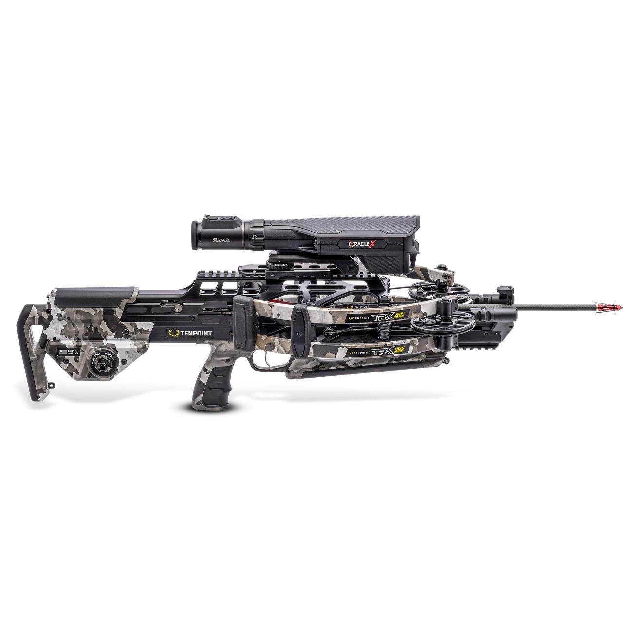 Tenpoint TRX 26 Reverse Draw Crossbow Oracle ACUslide MAXX Burris Oracle Scope