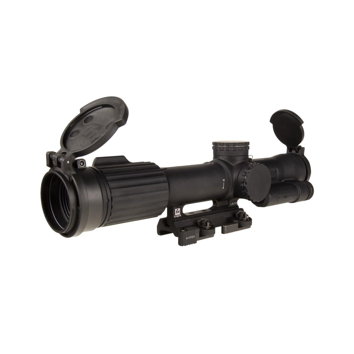 Trijicon SCO VCOG Rifle Scope 1-8x28 FFP Red MRAD Tree Illum. Black with Flipcaps