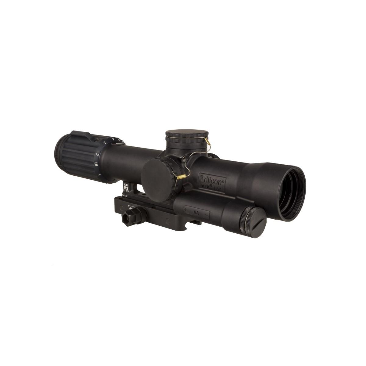 Trijicon VCOG 1-8x28 Rifle Scope FFP Red MRAD Crosshair Dot Reticle Illuminated Black w/ Mount
