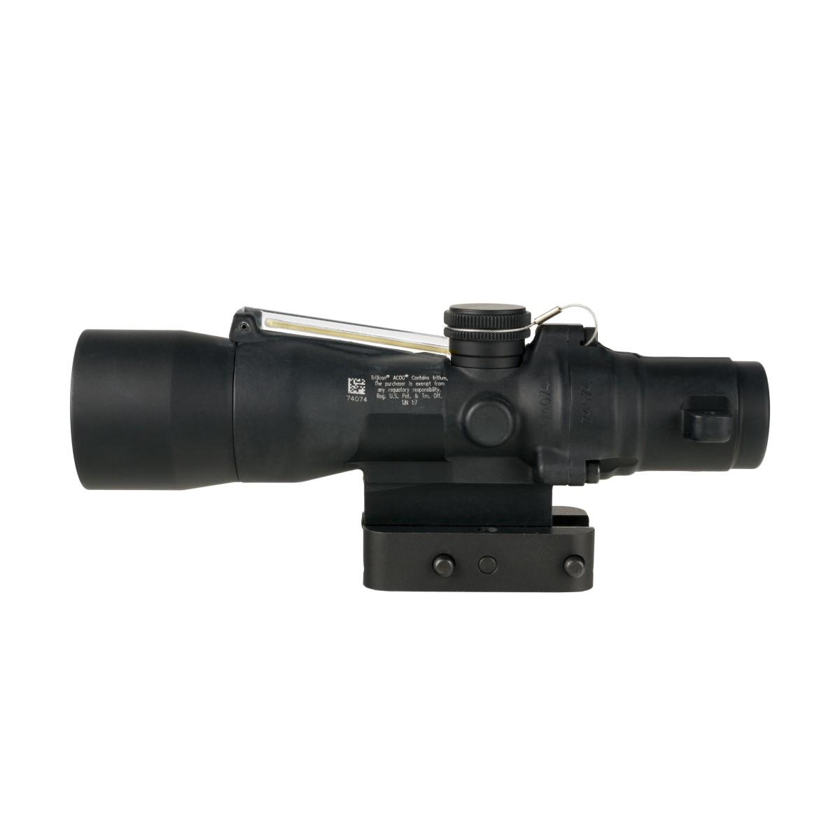 Trijicon Compact ACOG 3x30 Rifle Scope Amber Chevron 7.62x51mm/175gr. Illuminated Black w/ Mount