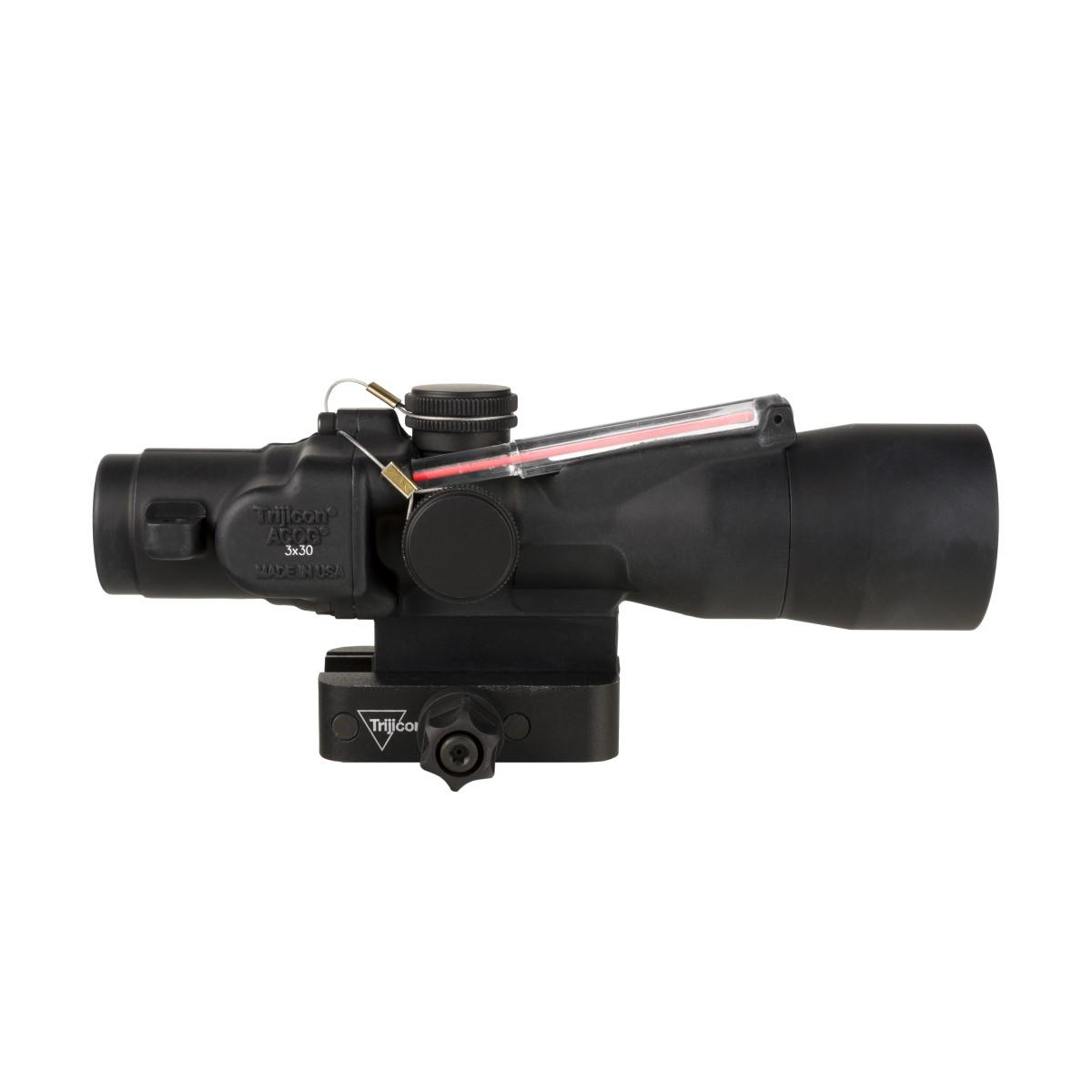 Trijicon Compact ACOG 3x30 Rifle Scope Red Crosshair .308/168gr. Winchester Illuminated Black