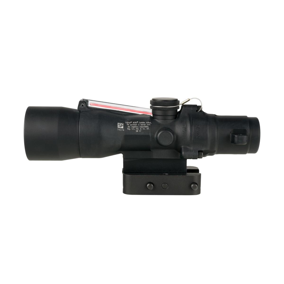Trijicon Compact ACOG 3x30 Rifle Scope Red Chevron .223/62gr. w/ Mount Illuminated Black