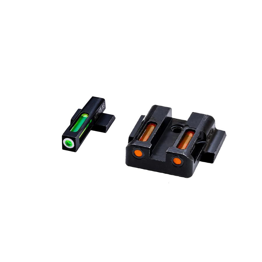 HIVIZ LiteWave H3 Orange/Green Litepipe White ring for M&P fullsize and compact in all calibers