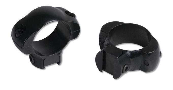 Weaver 2-Piece Grand Slam Steel Top Mount Scope Rings 1" Medium Matte (Windage Adjustable)