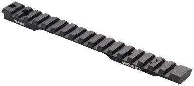 Weaver 1-Piece Extended Multi-Slot Picatinny Scope Base Savage 110 LA 8-40 0MOA Matte Clam