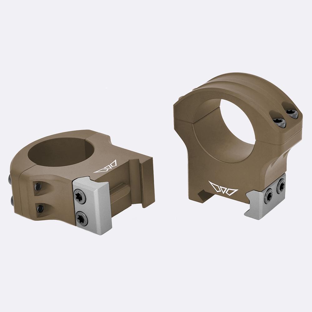 Warne HyperLite 1 inch High Dark Earth Scope Rings