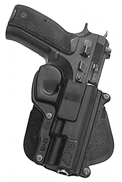 Fobus Standard Paddle Holster for CZ 75 9mm Black Right Hand