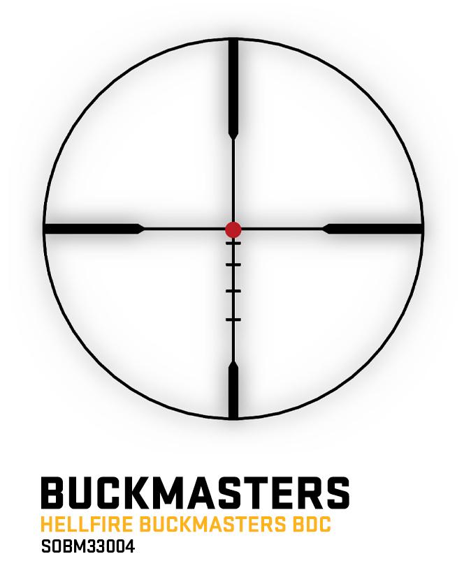 Sig Sauer Buckmasters Rifle Scope 3-9x50mm 1'' Maintube Illum Hellfire BDC