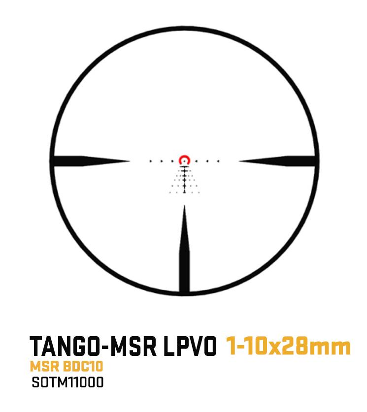Sig Sauer Tango MSR Rifle Scope 1-10x28mm 34mm SFP Illum MSR BDC10 Reticle 0.5 MOA Coyote