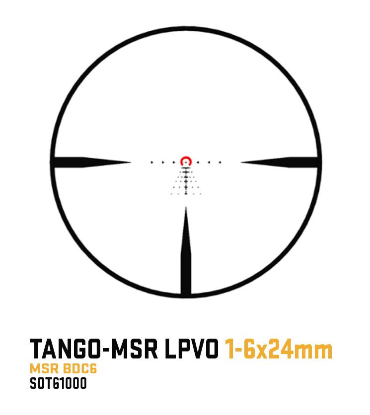 Sig Sauer Tactical Tango-MSR LPVO Rifle Scope - 1-6x24 Illum MSR BDC6 incl/ Alpha MSR Mount - Coyote Tan