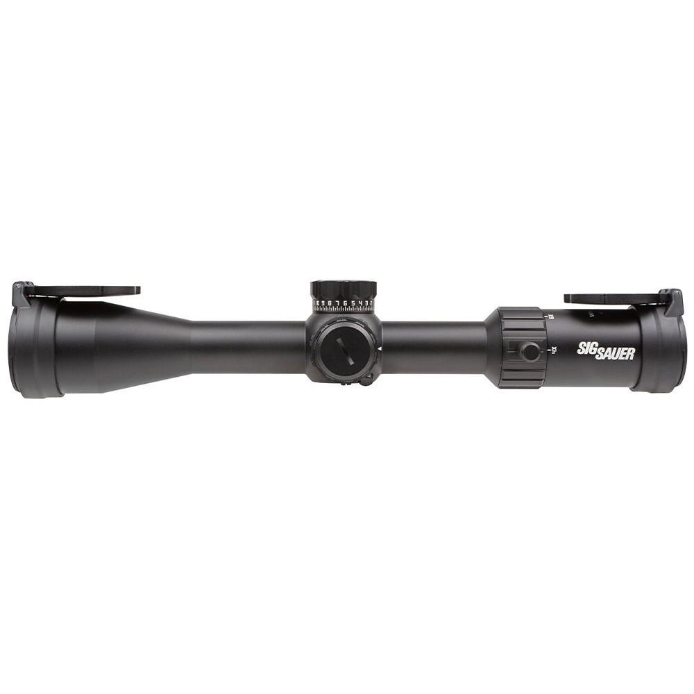 Sig Sauer Whiskey 4 Rifle Scope 4-16x44 30mm FFP MOA Milling Hunter 2.0 Non-Illum Exposed Zero Stop Side Focus - Black