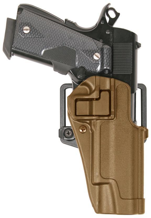 Blackhawk! SERPA CQC Concealment Holster Matte Finish Colt 1911 Coyote Tan Right Hand