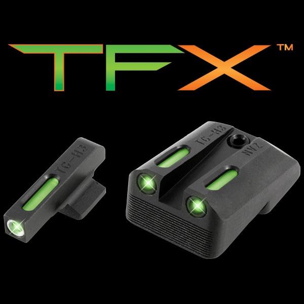Truglo Brite-Site TFX Night Sight Set Novak .260/.500 Green / Green TG13NV3A